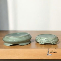 Đế Giá Đỡ Chậu, Bình Hoa Bằng Men 3 Chân - Gốm Sứ Sân Vườn