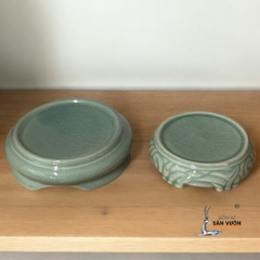 Đế Giá Đỡ Chậu, Bình Hoa Bằng Men 3 Chân - Gốm Sứ Sân Vườn