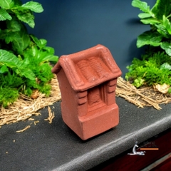 Tiểu Cảnh Thuỷ Sinh Gốm Đất Nung Hình Ngôi Đền - Gốm Sứ Sân Vườn