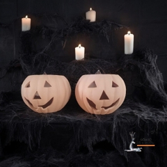 Tượng Gốm Đất Nung Hình Bí Ngô Halloween - Gốm Sứ Sân Vườn - Tượng Decor Sự Kiện, Lễ Hội Halloween