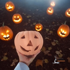Tượng Gốm Đất Nung Hình Bí Ngô Halloween - Gốm Sứ Sân Vườn - Tượng Decor Sự Kiện, Lễ Hội Halloween