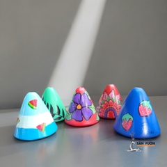 Chậu Treo Decor Gốm Đất Nung hình Bánh Ú ( Chóp Nón ) - Gốm Sứ Sân Vườn