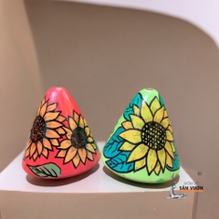 Chậu Treo Decor Gốm Đất Nung hình Bánh Ú ( Chóp Nón ) - Gốm Sứ Sân Vườn