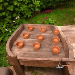 Đế Nến Gốm Đất Nung Mini - Gốm Sứ Sân Vườn
