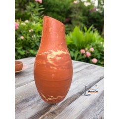 Bình Gốm Đất Nung Marble Cắm Hoa Khô - Gốm Sứ Sân Vườn