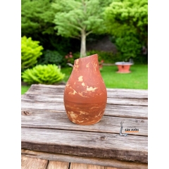 Bình Gốm Đất Nung Marble Cắm Hoa Khô - Gốm Sứ Sân Vườn