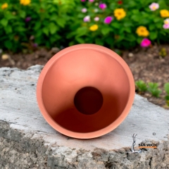 Chậu Gốm Đất Nung Để Bàn Hình Cúp Hoa - Gốm Sứ Sân Vườn