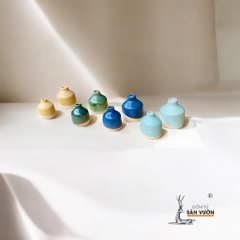 Lọ Gốm Men Mini 5cm & 7cm- Gốm Sứ Sân Vườn - Decor Trang Trí Dễ Thương