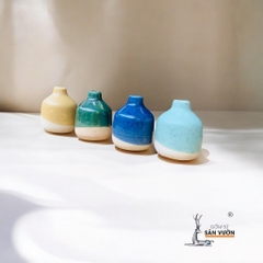 Lọ Gốm Men Mini 5cm & 7cm- Gốm Sứ Sân Vườn - Decor Trang Trí Dễ Thương
