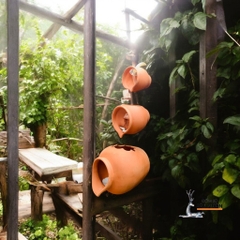 Tiểu Cảnh Bình Thác Nước Gốm Đất Nung - Gốm Sứ Sân Vườn