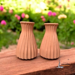 Bình Gốm Đất Nung Để Bàn Mini Cắm Hoa Khô - Gốm Sứ Sân Vườn