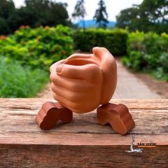 Bộ 3 Viên Kê Chậu Trồng Cây Bằng Gốm Đất Nung - Terracotta Pot Feet - Gốm Sứ Sân Vườn