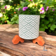 Bộ 3 Viên Kê Chậu Trồng Cây Bằng Gốm Đất Nung - Terracotta Pot Feet - Gốm Sứ Sân Vườn