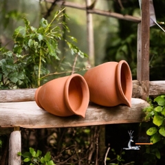 Tiểu Cảnh Bình Thác Nước Gốm Đất Nung - Gốm Sứ Sân Vườn