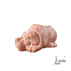 Chậu Gốm Đất Nung Hình Thú Dễ Thương ( Voi, Trâu, Gấu, Thỏ, Cún) - Gốm Sứ Sân Vườn