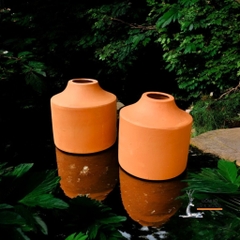 Bình Gốm Đất Nung Miệng Nhỏ Trồng Hoa Khô - Gốm Sứ Sân Vườn