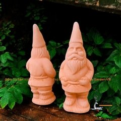 Tượng Gốm Đất Nung Hình Ông Già Noel - Gốm Sứ Sân Vườn