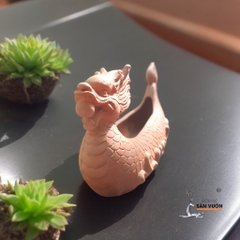 Chậu Gốm Đất Nung Hình Thuyền Rồng - Gốm Sứ Sân Vườn