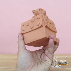 Chậu Gốm Đất Nung Hình Chú Heo Trong Hộp Quà - Gốm Sứ Sân Vườn