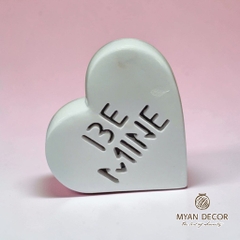 Đèn Ngủ Gốm Hình Trái Tim Ánh Đèn Vàng Ấm Áp - Gốm Sứ Sân Vườn
