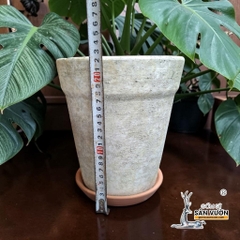 Chậu Ly Gờ Wax Nhám 19cm  - Gốm Sứ Sân Vườn