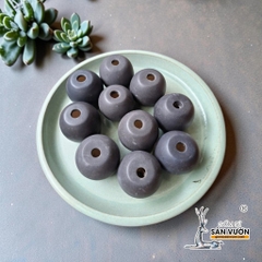 Bi Sứ Decor Treo ( Men Sứ Đen Lì) - Gốm Sứ Sân Vườn