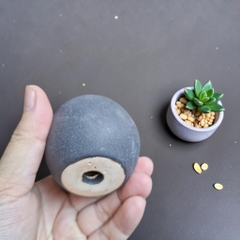 Bi Sứ Decor Treo ( Men Sứ Đen Lì) - Gốm Sứ Sân Vườn