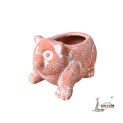 Chậu Gốm Đất Nung Hình Thú Dễ Thương ( Voi, Trâu, Gấu, Thỏ, Cún) - Gốm Sứ Sân Vườn