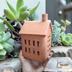 Tượng Gốm Đất Nung Hình Ngôi Nhà - Gốm Sứ Sân Vườn