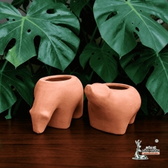 Chậu Gốm Đât Nung Hình Thú Ăn Kiến - Gốm Sứ Sân Vườn
