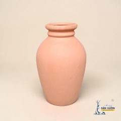 Bình Gốm Bầu Miệng Loe - Cao 27cm x Miệng 8cm - Gốm Sứ Sân Vườn
