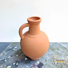 Bình Gốm Cổ Cao 1 Quai - Cao 29cm x Miệng 8cm - Gốm Sứ Sân Vườn