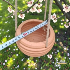 Chậu Treo Dây Gốm Đất Nung Hình Con Ong 12 x 10 cm - Gốm Sứ Sân Vườn