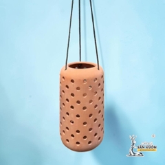 Chậu Treo Dây Gốm Đất Nung Kiểu Lộng 15cm & 25cm - Gốm Sứ Sân Vườn
