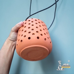 Chậu Treo Dây Gốm Đất Nung Kiểu Lộng 15cm & 25cm - Gốm Sứ Sân Vườn