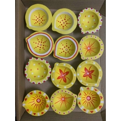 Đế Đèn Diya Gốm Đất Nung Dành Cho Lễ Hội Diwali Ấn Độ - Gốm Sứ Sân Vườn