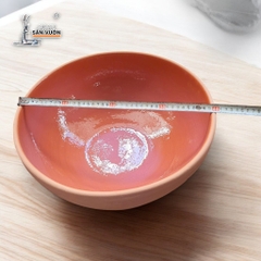 Chậu Nuôi Cá, Trồng Sen Gốm Đất Nung Vân Marble, Có Tráng Men Lòng Chống Nước - Gốm Sứ Sân Vườn