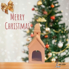 Nhà Noel Gốm Đất Nung - Gốm Sứ Sân Vườn