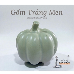 Bí Decor Gốm Men Size 10cm - Gốm Sứ Sân Vườn