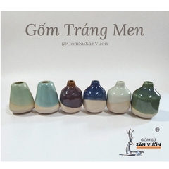 Lọ Cắm Bút Gốm Men Mini - Gốm Sứ Sân Vườn