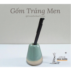 Lọ Cắm Bút Gốm Men Mini - Gốm Sứ Sân Vườn
