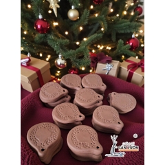 Hình Treo Decor Cây Thông Noel Từ Gốm Đất Nung - Gốm Sứ Sân Vườn