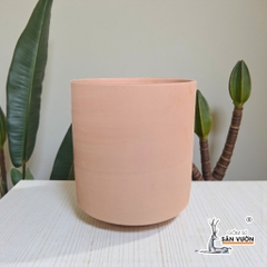 Chậu Gốm Đất Nung Trồng Cây Dáng Trụ Trơn - Gốm Sứ Sân Vườn