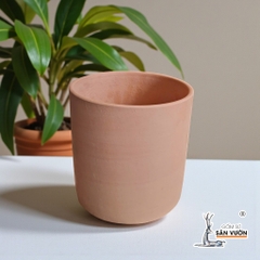 Chậu Gốm Đất Nung Trồng Cây Dáng Trụ Trơn - Gốm Sứ Sân Vườn