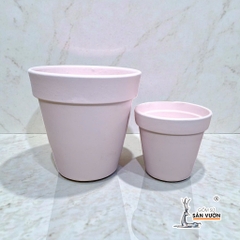 Chậu Gốm Đất Nung Ly Gờ Màu Pastel Size 15cm - Gốm Sứ Sân Vườn