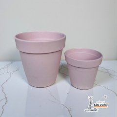Chậu Gốm Đất Nung Ly Gờ Màu Pastel Size 10 cm - Gốm Sứ Sân Vườn