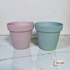 Chậu Gốm Đất Nung Ly Gờ Màu Pastel Size 10 cm - Gốm Sứ Sân Vườn
