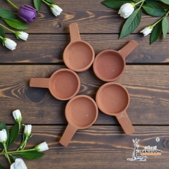 Chân Đế Tealight / Chân Đế Nến Gốm Đất Nung - Gốm Sứ Sân Vườn