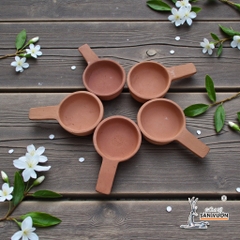 Chân Đế Tealight / Chân Đế Nến Gốm Đất Nung - Gốm Sứ Sân Vườn