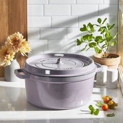 Nồi gang tròn STAUB màu xám